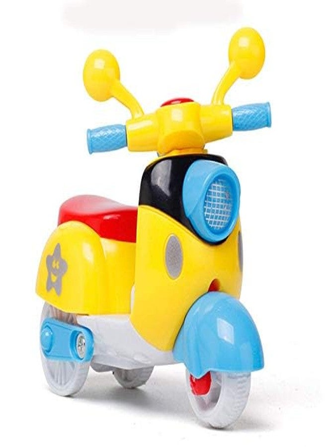 ARSDEWY Key-Operated Drummer Action Figure Sound Toy with Mini Scooter Kids - Image 3